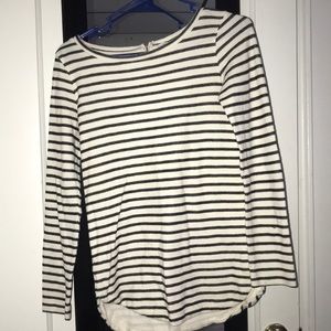 Black and white striped long sleeve